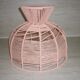 Pink cotton yarn lampshade
