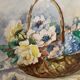 Watercolor in its wooden frame