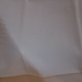 Tablecloth and 11 cotton/linen towels embroidered AD circa 1900