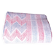 Vintage kantha "Bengal Chevron" blue and red.