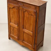 Antique two-door wardrobe, 18th century French country style.