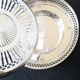 Élégant chauffe-plats ou chauffe-table vintage en métal argenté de style né