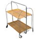 Vintage chrome folding service trolley, 1950s