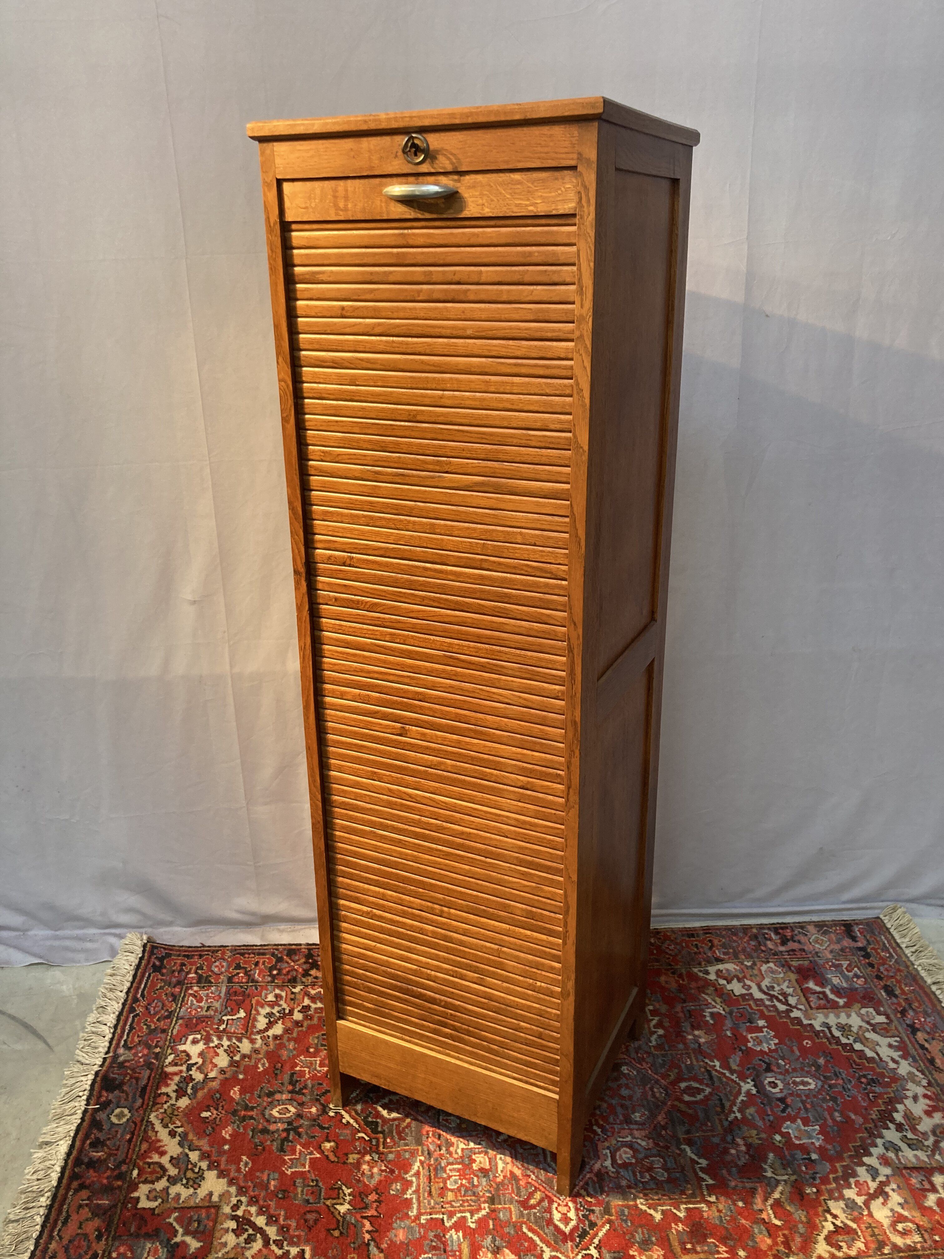 Wooden curtain filing cabinet