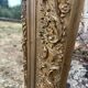 Large gilded sculpted Louis-Philippe mirror, mercury 104x77cm
