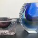Duo Murano vase and ashtray by Alessandro Mandruzzato 60s
