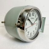 Vintage Green Kappa Maritime Double-Sided Wall Clock, 1980s