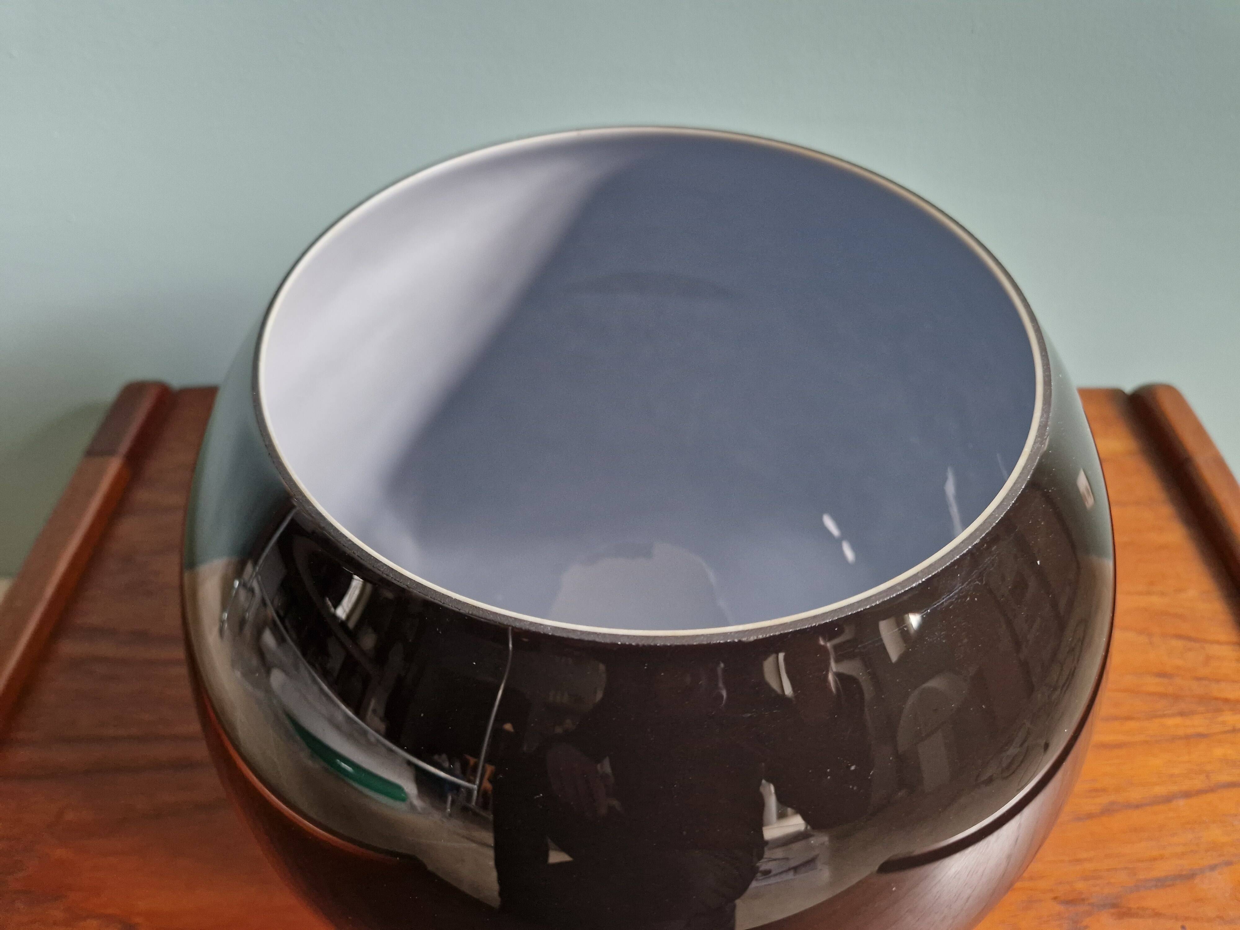 Suspension in speckled black opaline, Peill & Putzler, 1970s