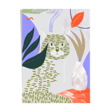 Chat dans le jardin
