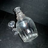 Antique bistro carafe in vintage cut glass, height 28cm