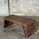 Small low bench in old teak from Indonesia H16 L39