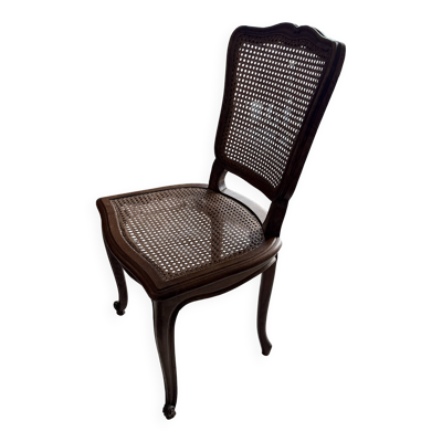 Chaise ancienne cannée en bois – style Louis XV / Louis Philippe