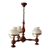 lustre en bois trois branches