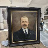 Oil on canvas portrait
