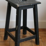 Black oak stool 460mm