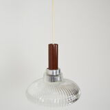 Suspension en verre du milieu du siècle années 1960