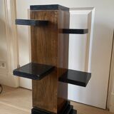 Mahogany and ebony étagère column, 1940s