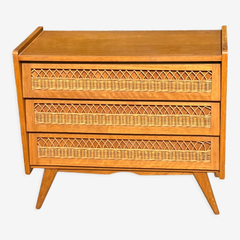 Rattan chest of drawers feet compass