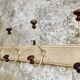 Antique wall coat rack 120 cm French