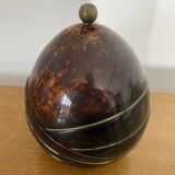 Antique Coconut Ice Bucket 50s Vintage