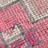 3x10 Pink Vintage Runner Rug, 99x324Cm