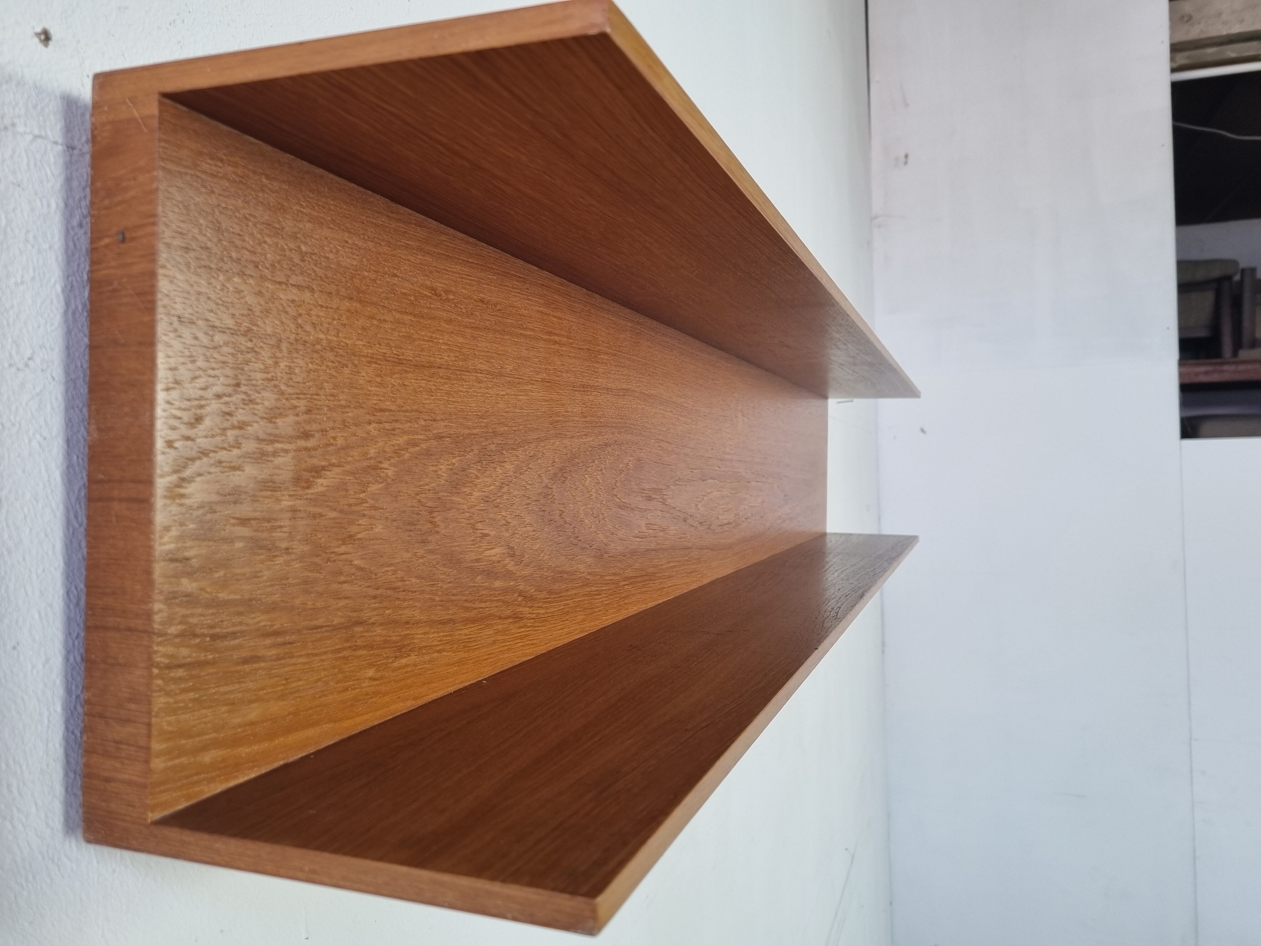 Teak wall floor by Wilhelm Renz, 60s