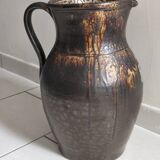 Saint Amand flamed stoneware pitcher