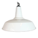 Industrial White Enamel Factory Pendant Lamp from Benjamin USA, 1960s