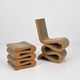Chaise Wiggle Easy Edges avec tabouret par Frank Gehry pour Vitra
