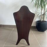 Vintage magazine rack in wood and metal