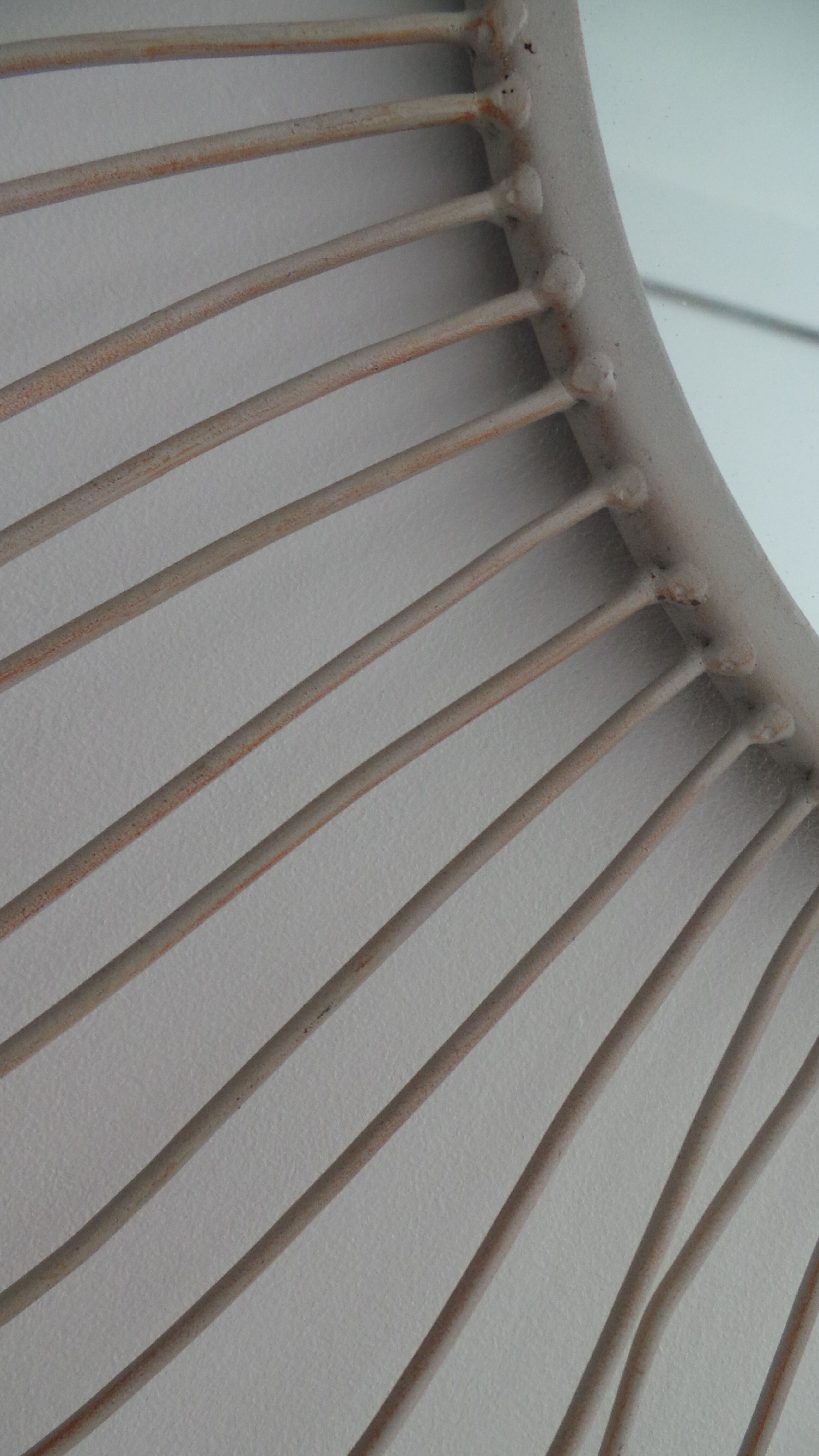 Sun 73x73cm white metal mirror