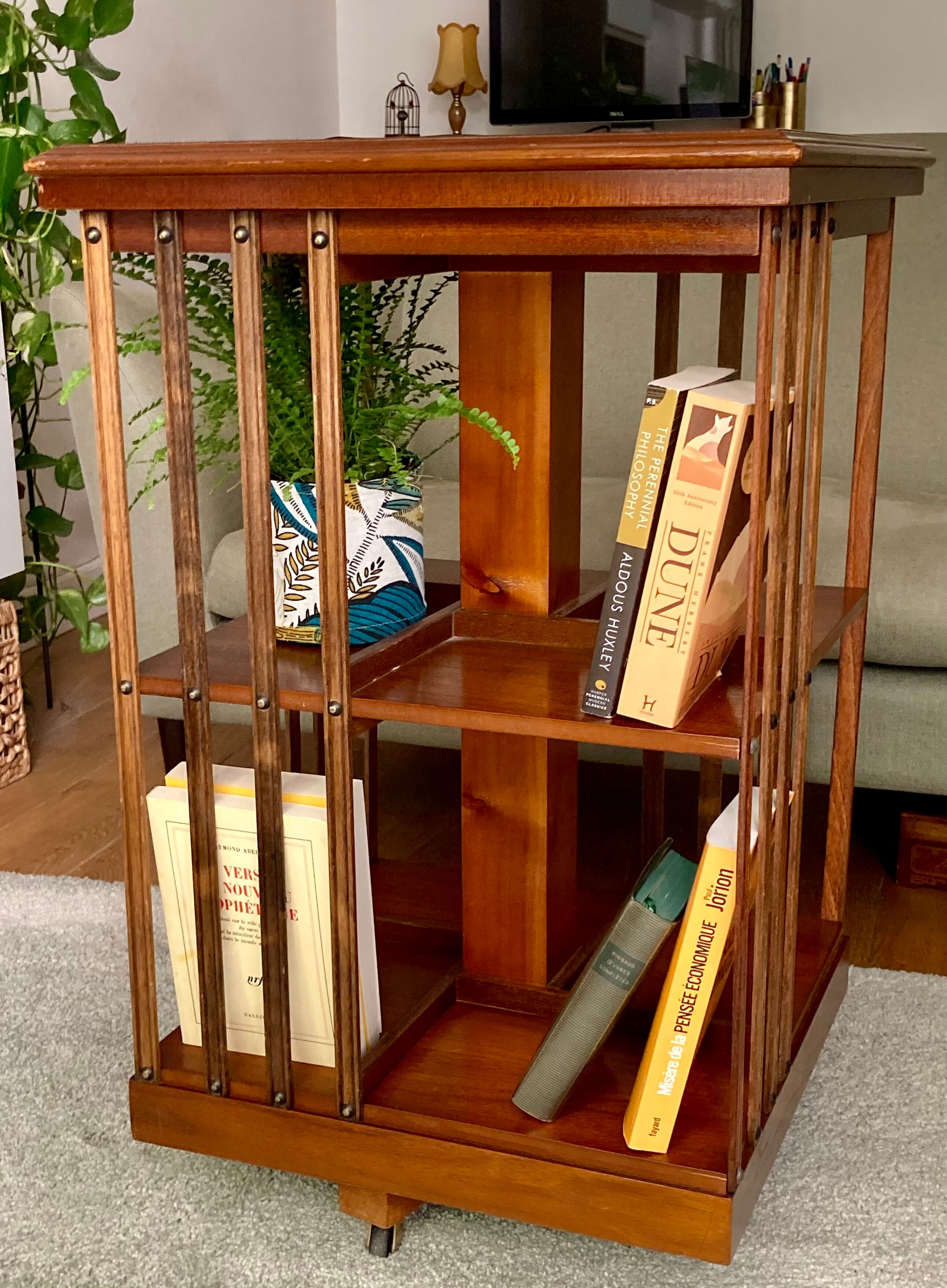Swivel bookcase - English - 19th century style