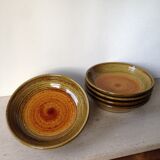 5 soup plates in sandstone pyrite - Saint Amand