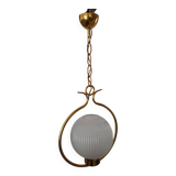 Hollywood regency sphere pendant light