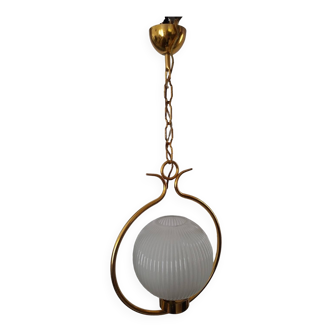 Hollywood regency sphere pendant light