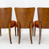 Art Deco Dining Chairs H-214 by Jindrich Halabala for UP Závody, Set of 3