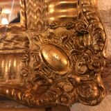 Mirror Louis XV - XVI with gold leaf 80x94cm