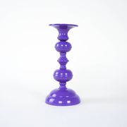 Bougeoir en métal violet, design danois, années 1970, fabriqué au Danemark.