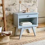 Compass leg bedside table