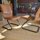 Comforto leather armchairs