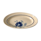 oval dish blue flowers Saint-Amand 30s-40s