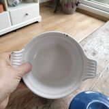 Ancienne marmite en fonte emaillée bleue Le Creuset