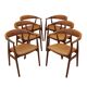 Set of six teak chairs, Danish design, 1970s, made in Denmark