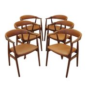 6 chaises danoises en teck, années 1970