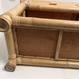 commode /console en bambou vintage