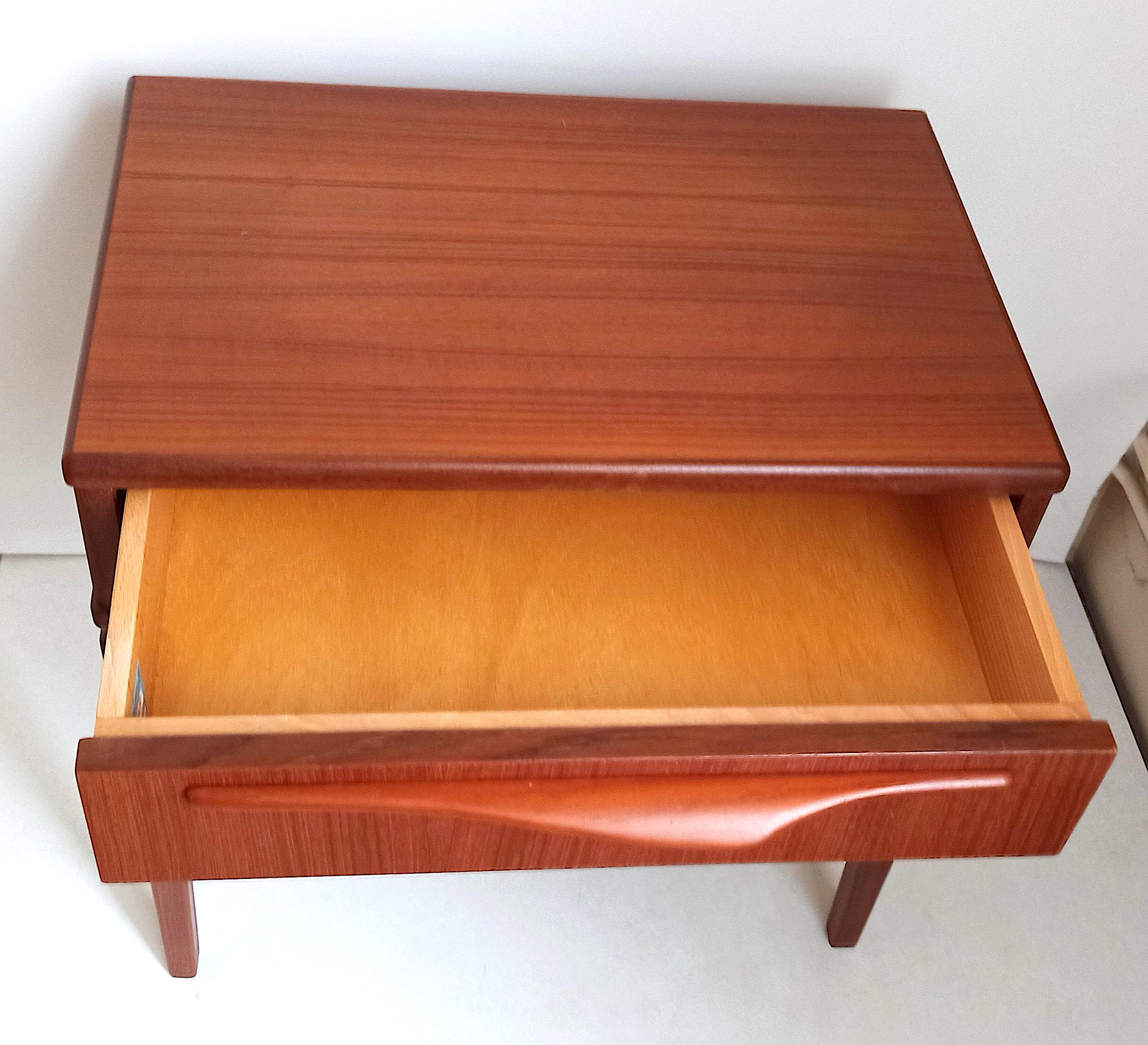 Side table or bedside table Carltröm & Co Möbel Fabrik 60s