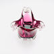 Vase - Sommerso - Josef Hospodka - Fuchsia & Prussian Blue Smoke, 1960s