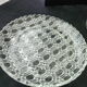 Antique cheese bell on its molded pressed glass tray