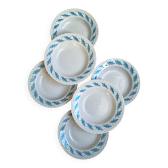 6 assiettes l'Amandinoise vintage