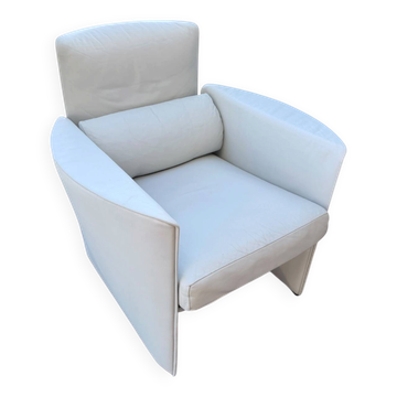 Fauteuil en cuir gris de Sede DS-235